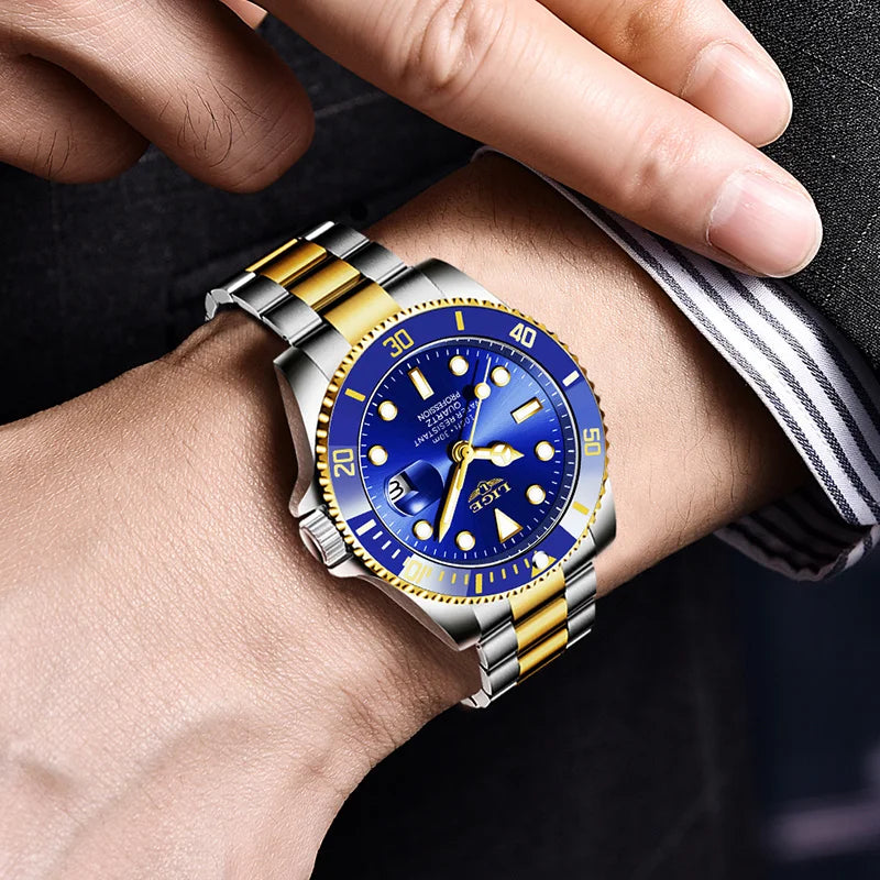 Luxury Blue Dial Watch
