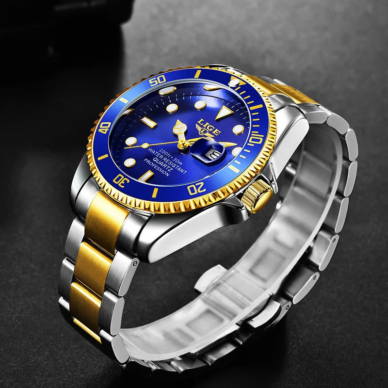 Luxury Blue Dial Watch