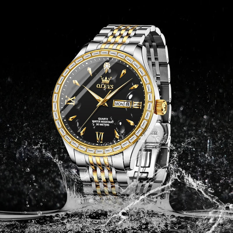 Elite Two-Tone Stainless Steel Timepiece