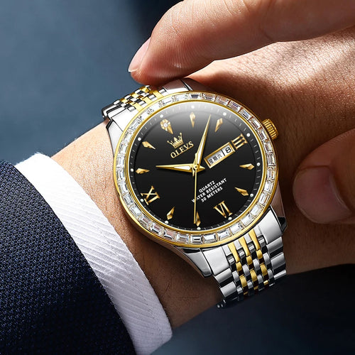 Elite Two-Tone Stainless Steel Timepiece